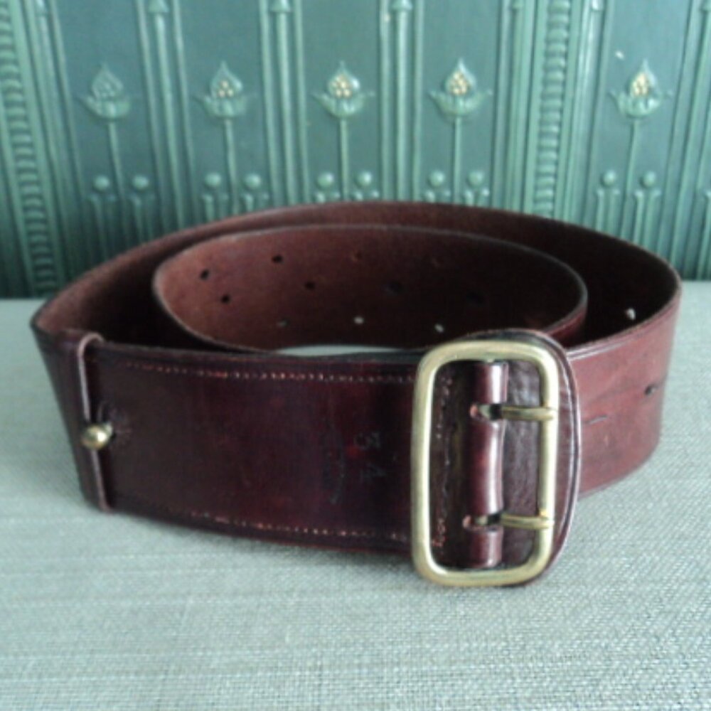 vintage RCMP leather belt
